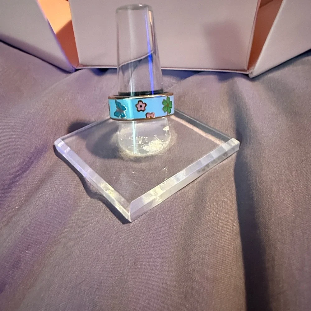 Blue Enamel Smart Ring R19 | Sleep & Fitness Tracker | New